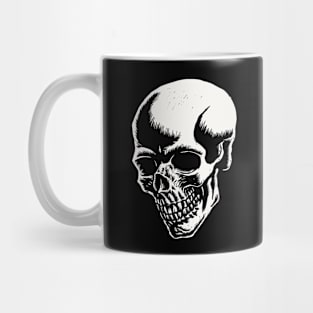Skull Linocut Mug